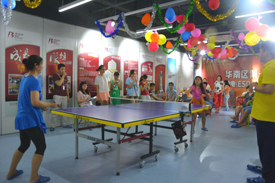 中明科技公司首届员工乒乓球比赛女子单打