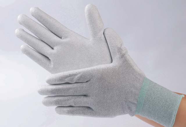 防静电系列产品-PU浸掌涂层手套（碳纤维）