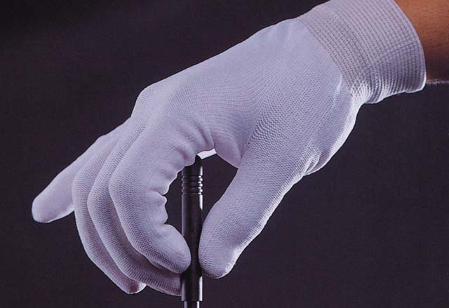 防静电系列产品-全指长纤涤纶手套