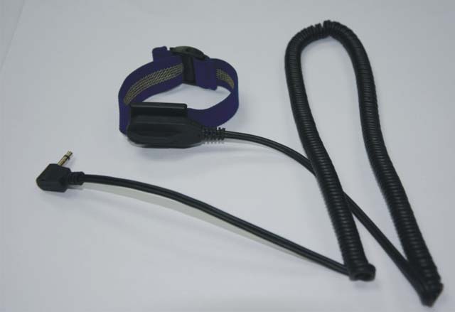 单回路耳机孔防静电有绳手腕带（黑色）